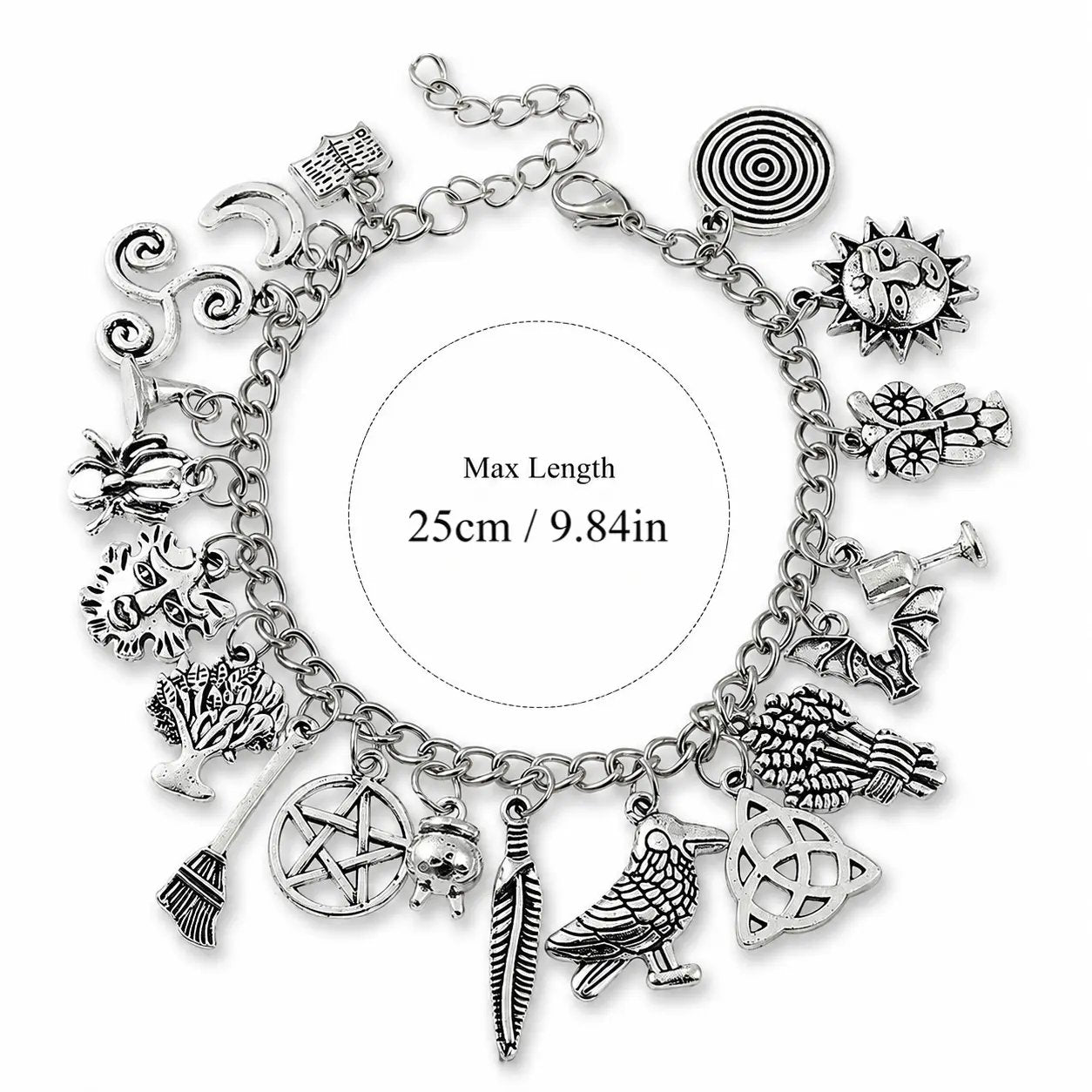 🔥Last Day 49% OFF - 🧙🖤Vintage Witchy Charm Bracelet(✨Buy 2 Free Shipping)