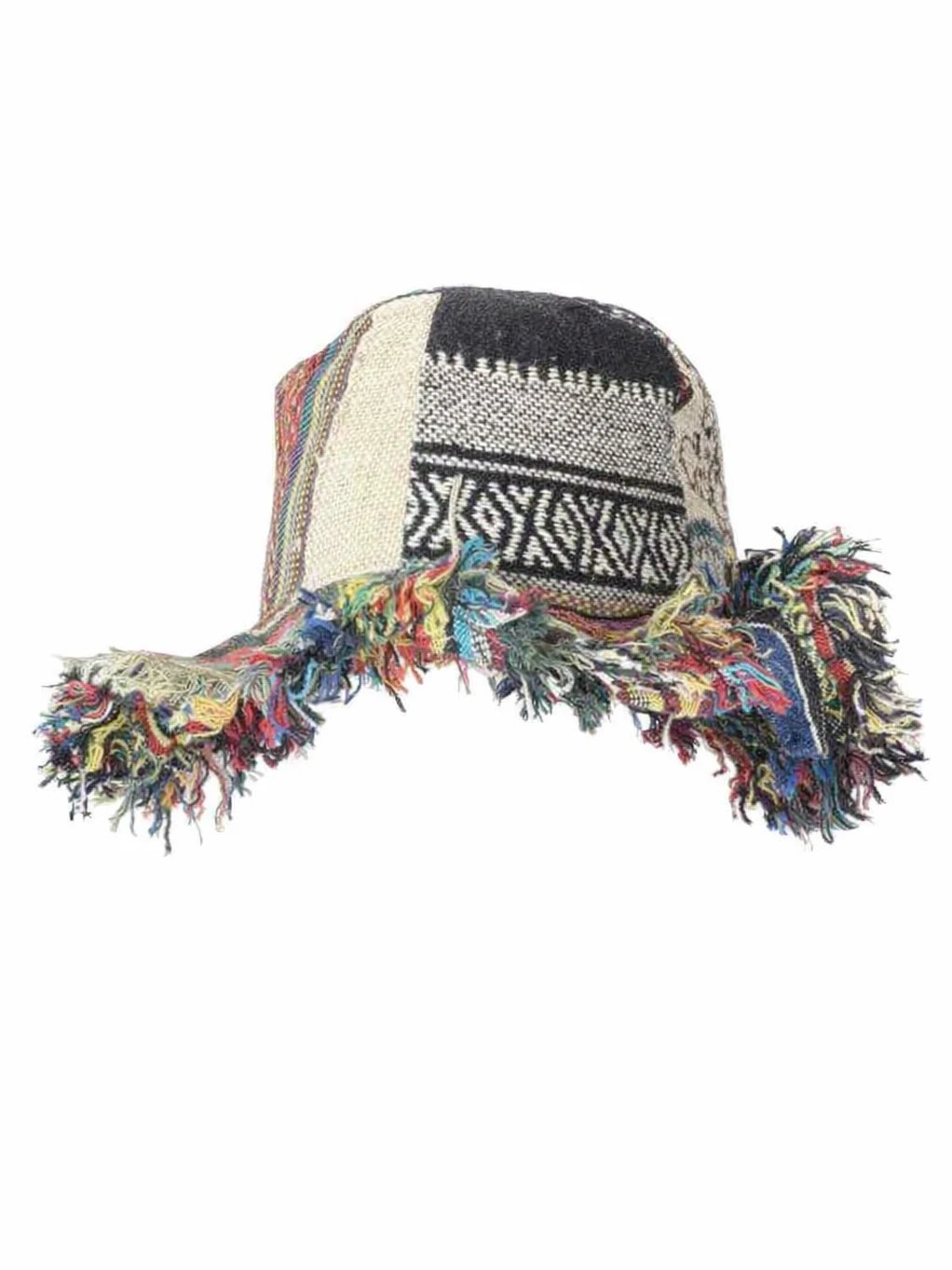 š„Handmade Frayed Patchwork Bucket Hat
