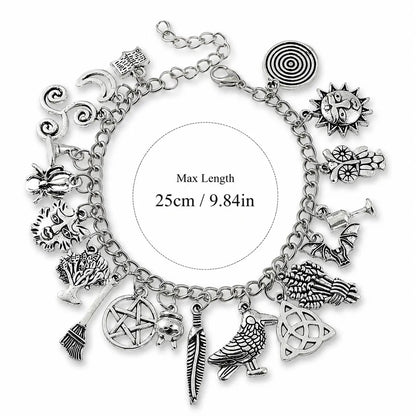 🔥Last Day 49% OFF - 🧙🖤Vintage Witchy Charm Bracelet(✨Buy 2 Free Shipping)