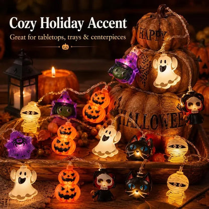 USB-Powered Pumpkin LED String Lights