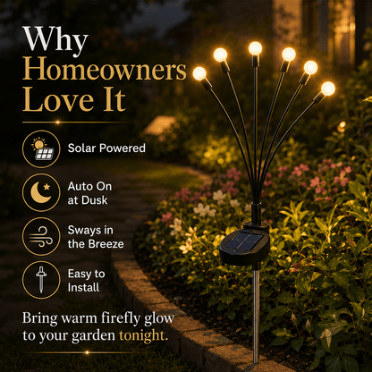 💖 Hot Sale 49%OFF✨Watch Your Garden Come Alive: The Magical Swaying Solar Firefly Lights