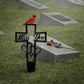 🐦💖Metal Cemetery Memorial Plaque for Remembrance✝️