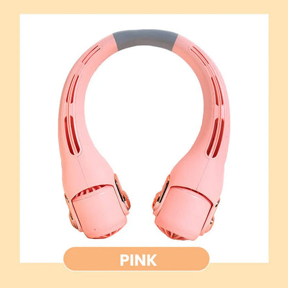 🥳2026 HOT SALE🥳💞50K+ SOLD!🍃 Neck Air Conditioner Fan – Ultra‐quiet, 360° rotating, 3 speeds. Hands‐free cooling, long battery. Summer essential! 😎🌬️