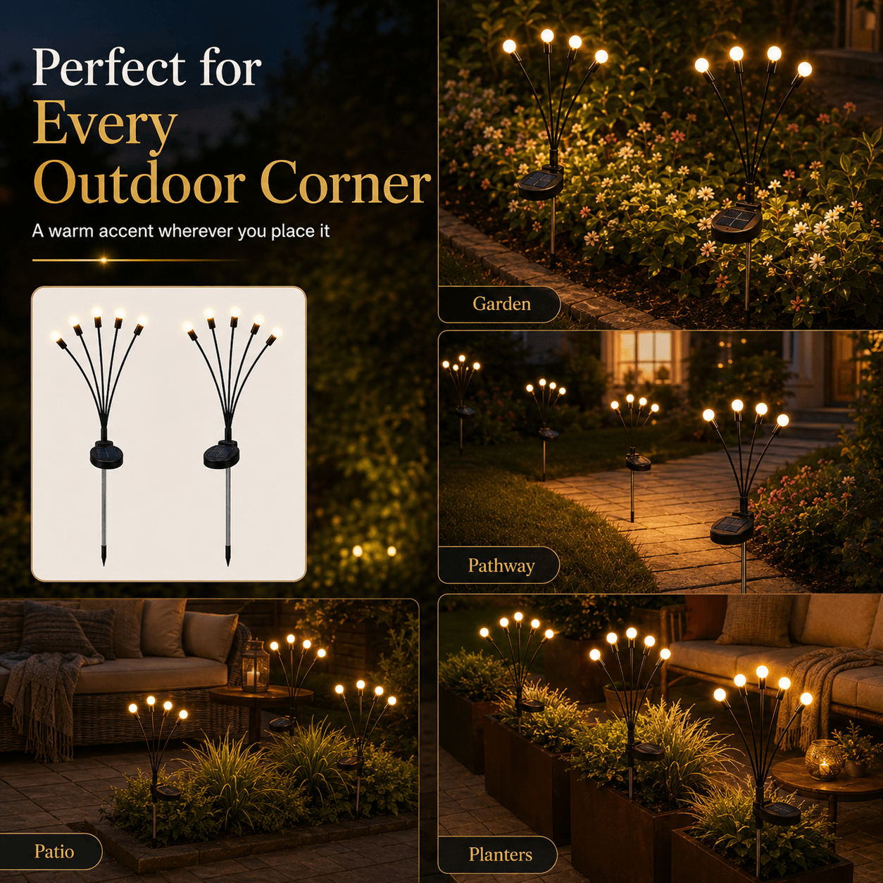 💖 Hot Sale 49%OFF✨Watch Your Garden Come Alive: The Magical Swaying Solar Firefly Lights