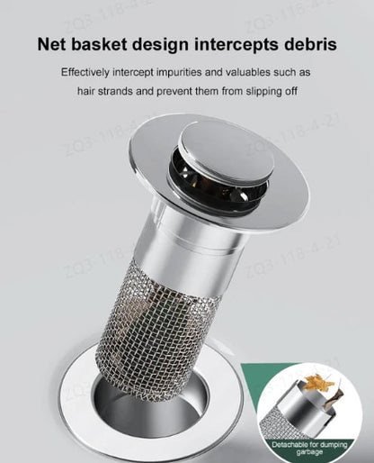 🎄Last Day 49% OFF-Stainless Steel Floor Drain Filter (Isolate odor and prevent cockroaches)