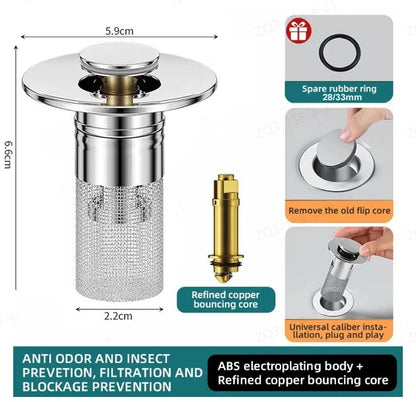🎄Last Day 49% OFF-Stainless Steel Floor Drain Filter (Isolate odor and prevent cockroaches)